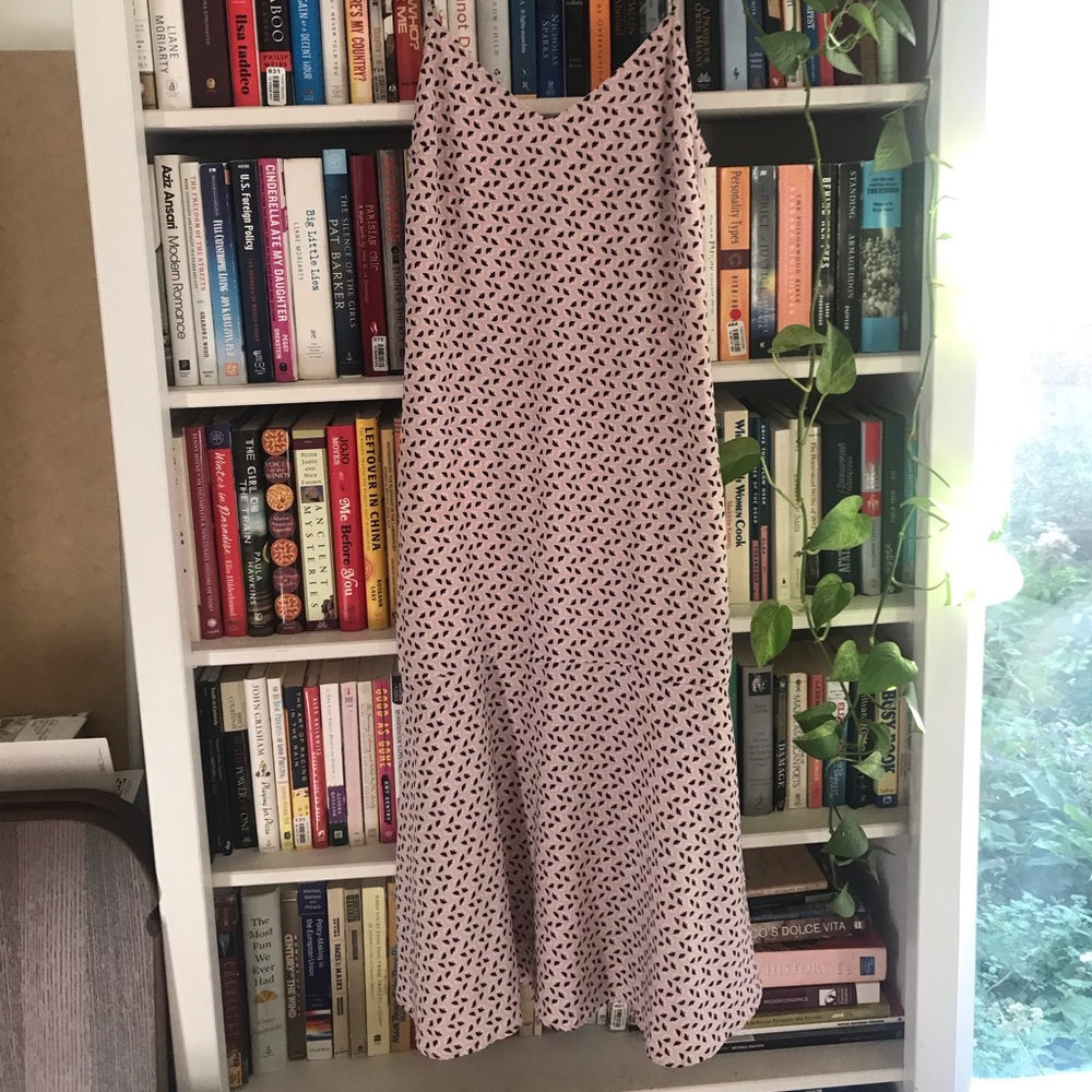 Rokoko lined slip midi dress, S